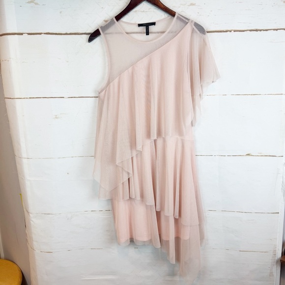 BCBGMaxAzria | Blush Pink Madison Tulle dress, S - Picture 4 of 10